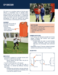 CP Soccer Sportable Adaptive Sports 101 Guide
