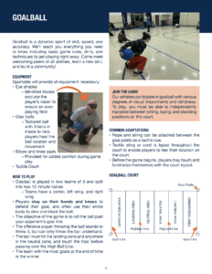 Goalball Sportable Adaptive Sports 101 Guide