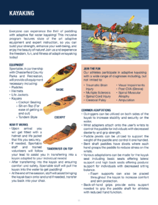 Kayaking Sportable Adaptive Sports 101 Guide