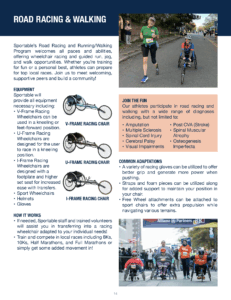 Road Racing & Walking Sportable Adaptive Sports 101 Guide