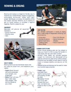 Rowing & Erging Sportable Adaptive Sports 101 Guide
