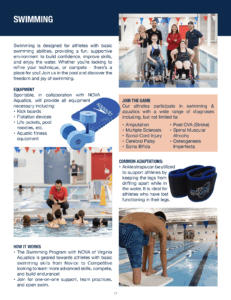 Swimming Sportable Adaptive Sports 101 Guide