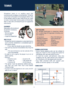 Tennis Sportable Adaptive Sports 101 Guide