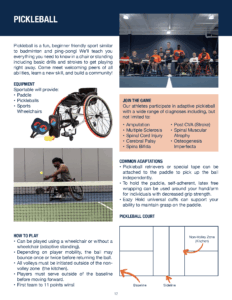 Pickleball Sportable Adaptive Sports 101 Guide