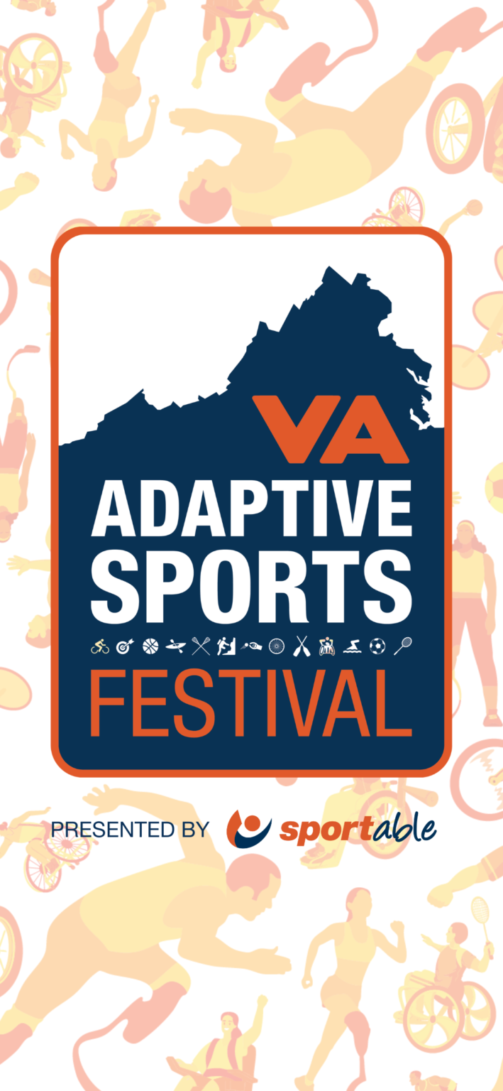 Cover page reading Virginia Adaptive Sports Festival presented by Sportable.